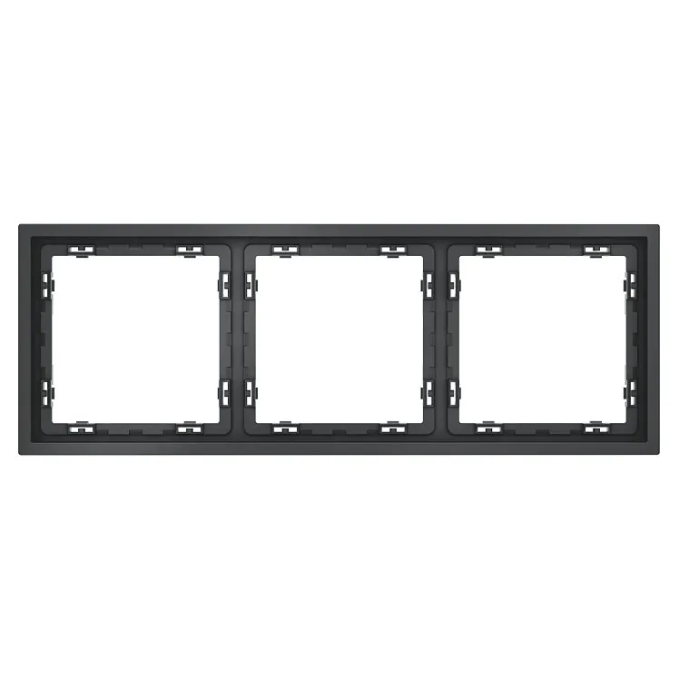 Рамка пластиковая VOLTUM S70 на 3 поста, (графит), Voltum, VLS100307 Рамка пластиковая VOLTUM S70 на 3 поста, (графит), Voltum, VLS100307