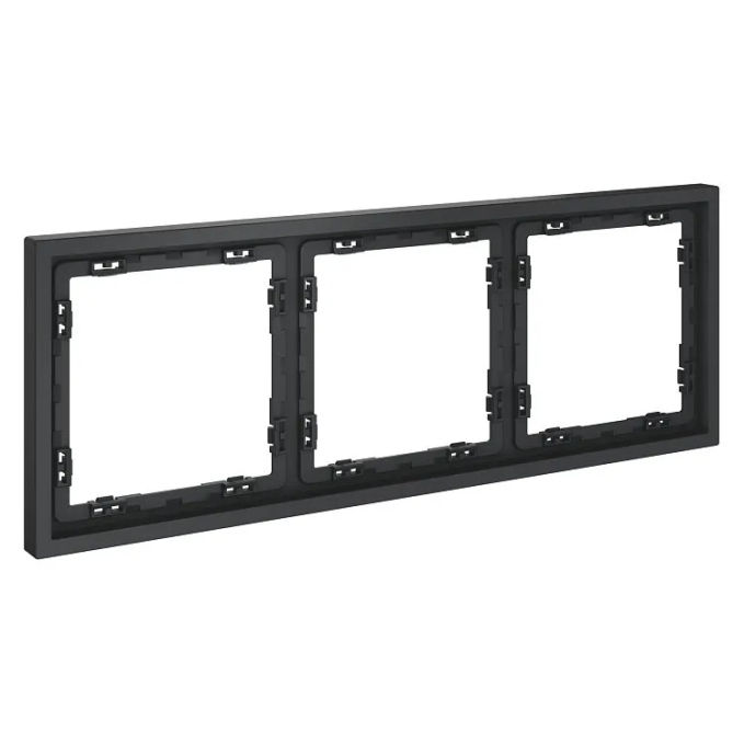 Рамка пластиковая VOLTUM S70 на 3 поста, (графит), Voltum, VLS100307 Рамка пластиковая VOLTUM S70 на 3 поста, (графит), Voltum, VLS100307