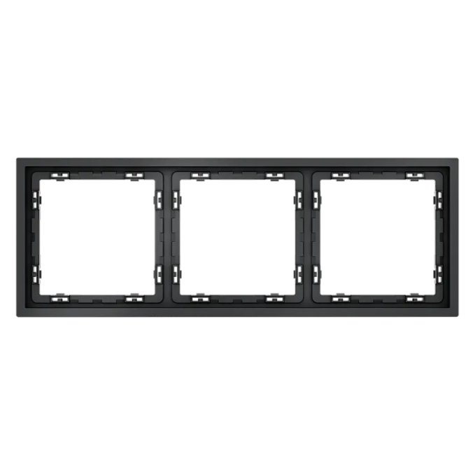 Рамка пластиковая VOLTUM S70 на 3 поста, (графит), Voltum, VLS100307 Рамка пластиковая VOLTUM S70 на 3 поста, (графит), Voltum, VLS100307