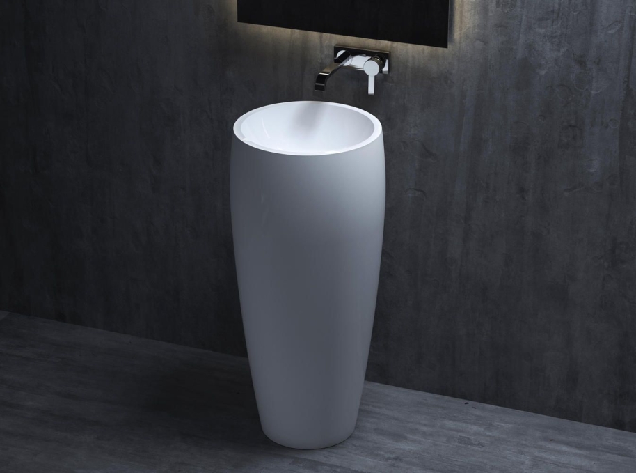 Раковина напольная Salini Armonia 03 130113SM 45 см белая матовая Раковина напольная Salini Armonia 03 130113SM 45 см белая матовая