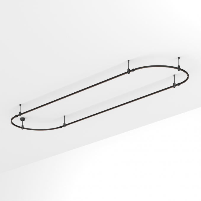 Основание ART-APRIORI-OVAL-ROD-200-4000x1000 (BK), Arlight, 048511, изображение 1 Основание ART-APRIORI-OVAL-ROD-200-4000x1000 (BK), Arlight, 048511, изображение 1