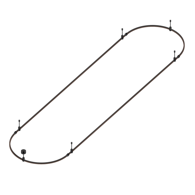 Основание ART-APRIORI-OVAL-ROD-200-4000x1000 (BK), Arlight, 048511, изображение 2 Основание ART-APRIORI-OVAL-ROD-200-4000x1000 (BK), Arlight, 048511, изображение 2