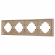Рамка пластиковая FRM-TENDO-PL-4-GD, Arlight, 053850, изображение 1 Рамка пластиковая FRM-TENDO-PL-4-GD, Arlight, 053850, изображение 1