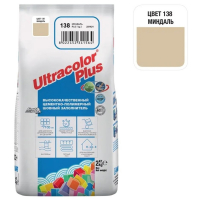 Затирка цементная Mapei Ultracolor Plus №138 Миндаль, 2 кг