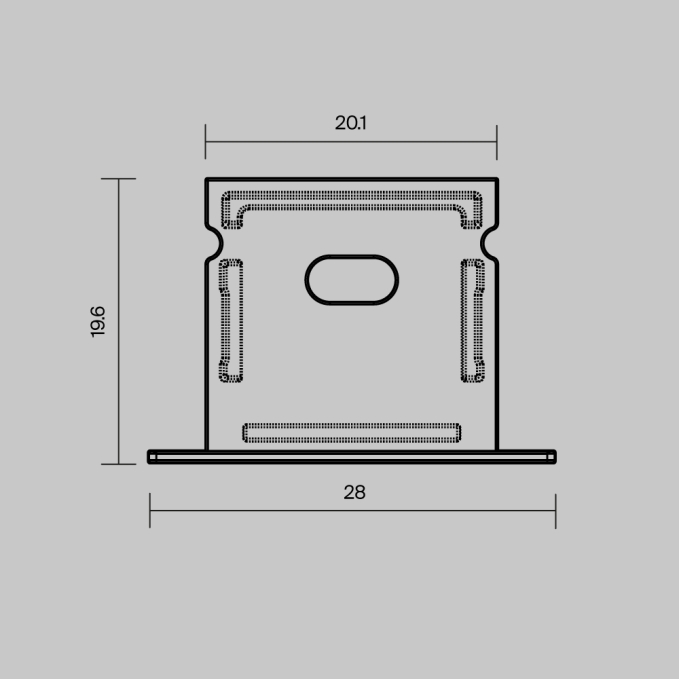 Комплект заглушек (для профиля 27x20) 2 шт., ALM-2720-EC 642070, 642070, изображение 5 Комплект заглушек (для профиля 27x20) 2 шт., ALM-2720-EC 642070, 642070, изображение 5