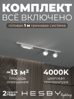 Комплект трековый Skylite №14, Hesby Lighting, HSBL_kompl_S014_NI1W4K