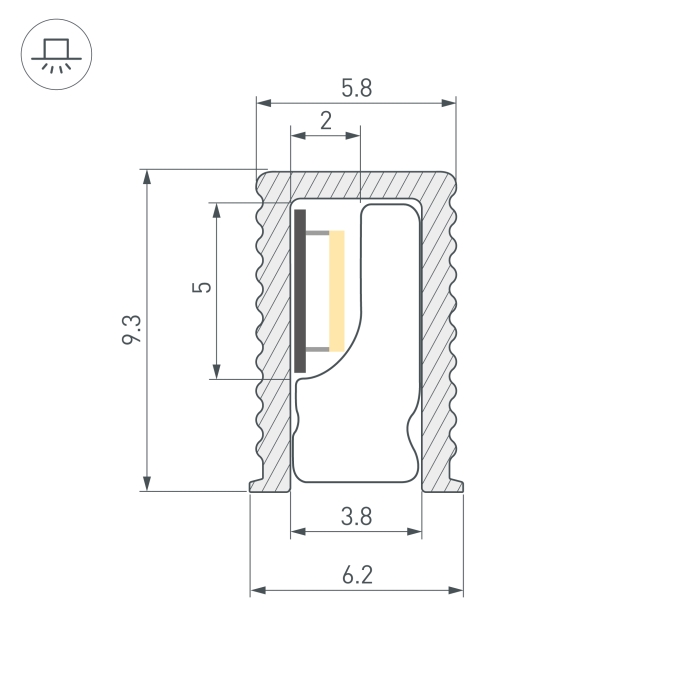 Профиль SL-MINI-6-H9-2000 ANOD BLACK, Arlight, 044082, изображение 5 Профиль SL-MINI-6-H9-2000 ANOD BLACK, Arlight, 044082, изображение 5