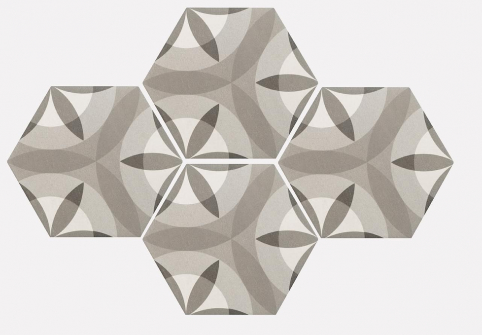 Керамогранит Equipe Hexatile Nature BW 17.5x20, 21355 Керамогранит Equipe Hexatile Nature BW 17.5x20, 21355