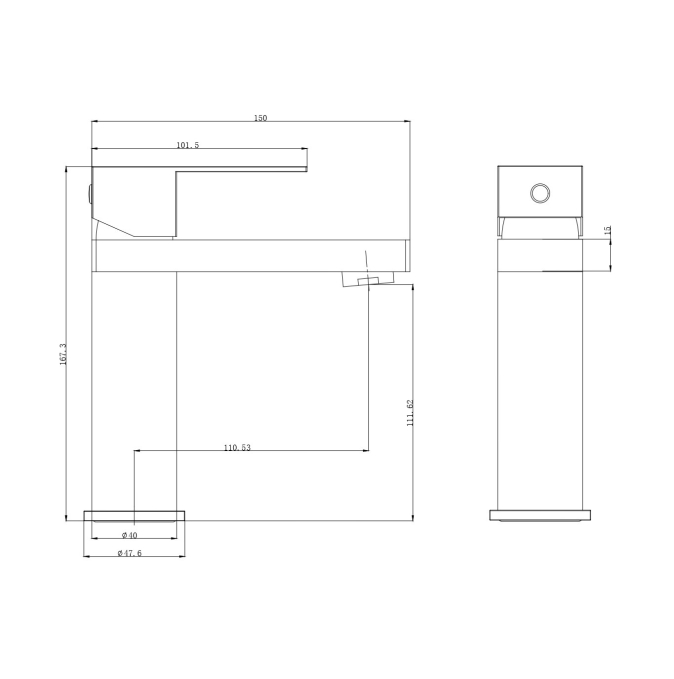 Смеситель для раковины Wonzon & Woghand WW-A40982-BG золото брашированный Смеситель для раковины Wonzon & Woghand WW-A40982-BG золото брашированный