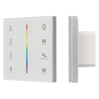 Панель Sens SMART-P22-RGBW White (12-24V, 4x3A, 2.4G), Arlight, 025168 Панель Sens SMART-P22-RGBW White (12-24V, 4x3A, 2.4G), Arlight, 025168
