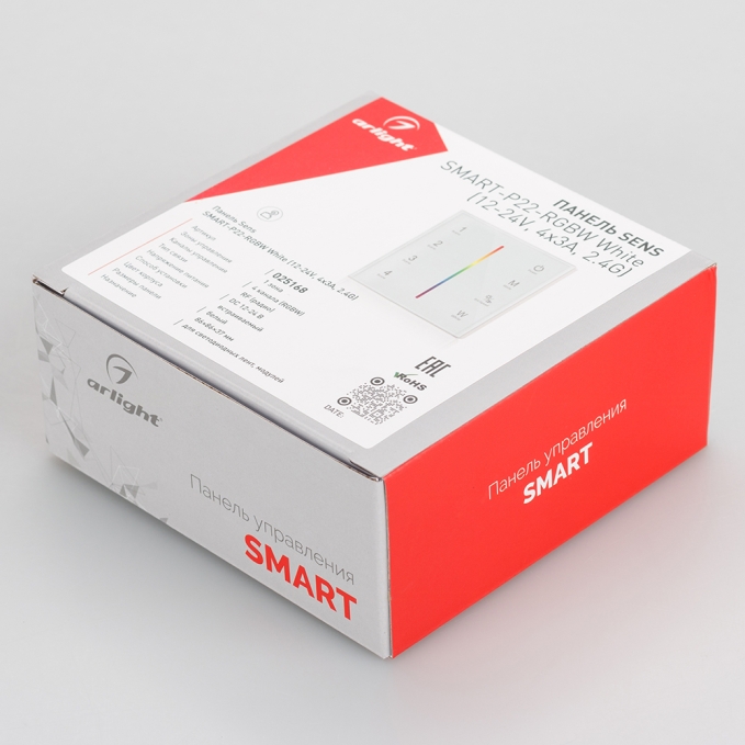 Панель Sens SMART-P22-RGBW White (12-24V, 4x3A, 2.4G), Arlight, 025168, изображение 3