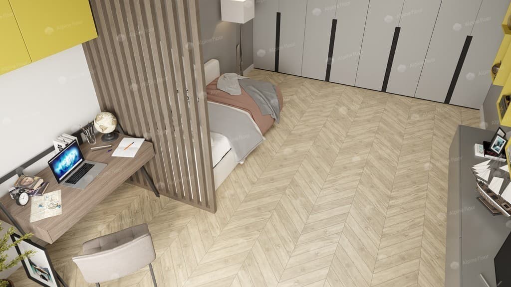 Каменный ламинат SPC Alpine Floor Chevron Alpine Сонома, ECO 18-7 MC