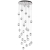Люстра каскадная LED 120W 4000K 6600Лм CRYSTAL L-VISION ODL23 569 ODEON LIGHT, 5007/120L