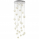 Люстра каскадная LED 120W 4000K 6600Лм CRYSTAL L-VISION ODL23 569 ODEON LIGHT 5007/120L, фото на белом фоне Люстра каскадная LED 120W 4000K 6600Лм CRYSTAL L-VISION ODL23 569 ODEON LIGHT 5007/120L, фото на белом фоне