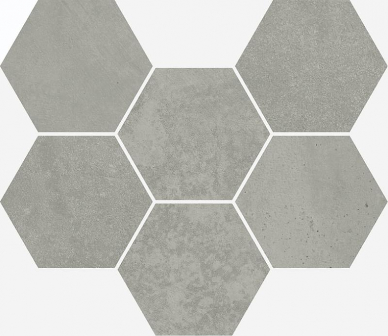 Мозаика Italon Terraviva Grey Mosaico Hexagon 25x29, 620110000109 Мозаика Italon Terraviva Grey Mosaico Hexagon 25x29, 620110000109