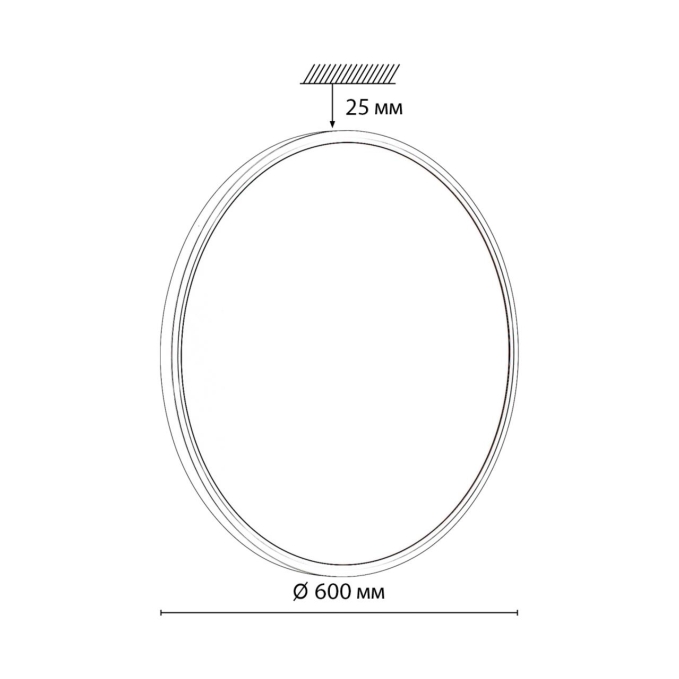 Светильник LED 48Вт 3000/4000K D600 IP40 ALFA BLACK MITRA LED SN 554 СОНЕКС 7660/48L, схема товара Светильник LED 48Вт 3000/4000K D600 IP40 ALFA BLACK MITRA LED SN 554 СОНЕКС 7660/48L, схема товара