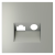 Накладка для розетки TV+RJ45 кат. 6, S70 (сталь), Voltum, VLS002705