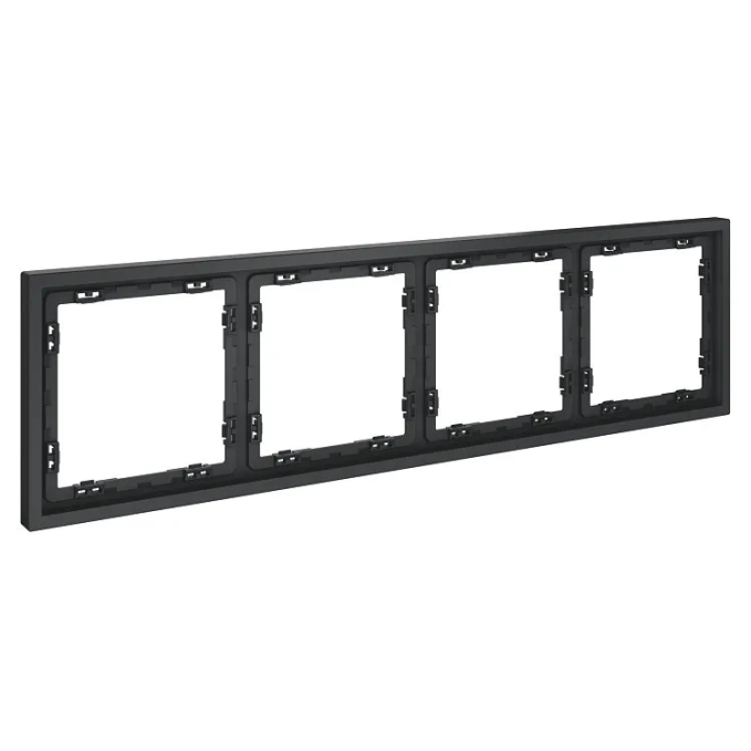 Рамка пластиковая VOLTUM S70 на 4 поста, (графит), Voltum, VLS100407 Рамка пластиковая VOLTUM S70 на 4 поста, (графит), Voltum, VLS100407