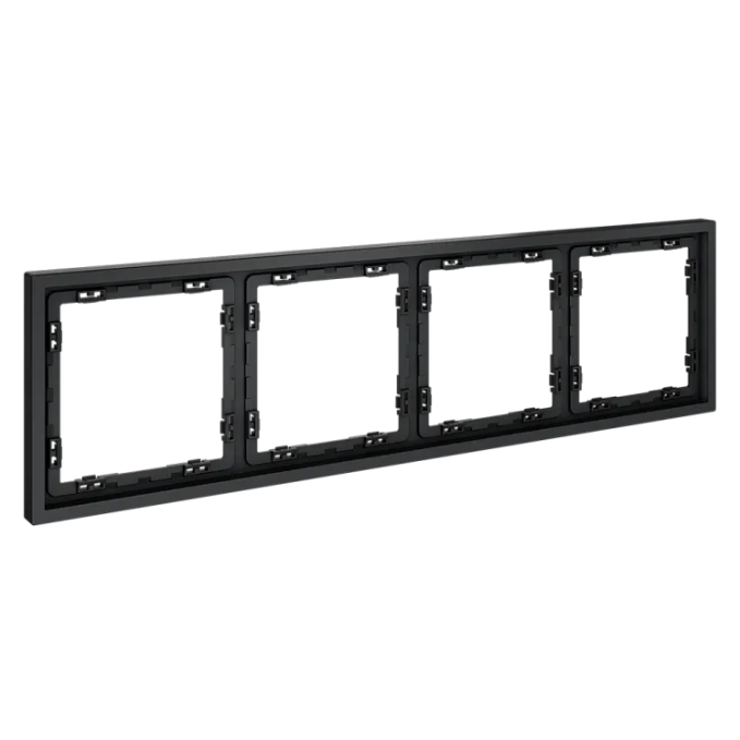 Рамка пластиковая VOLTUM S70 на 4 поста, (графит), Voltum, VLS100407 Рамка пластиковая VOLTUM S70 на 4 поста, (графит), Voltum, VLS100407