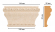 Капитель Decomaster D202-18D, 144x85x30 мм Капитель Decomaster D202-18D, 144x85x30 мм