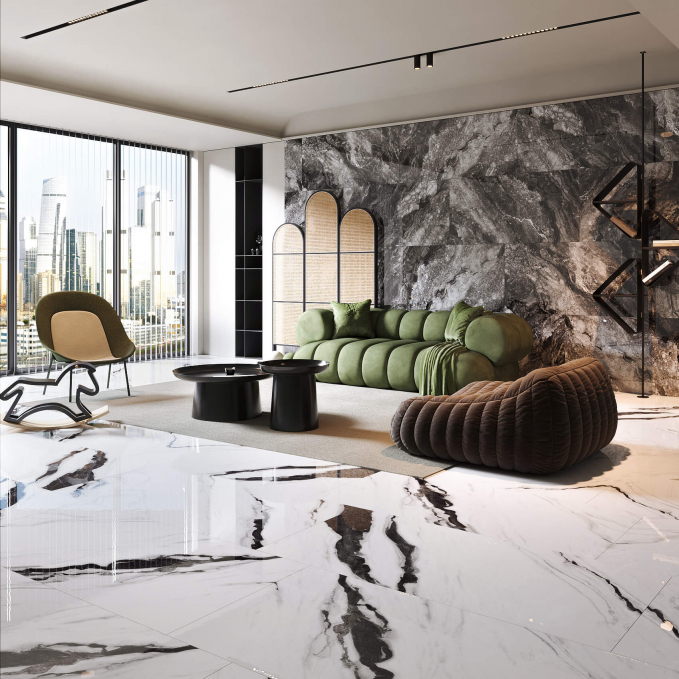 Керамогранит Artcer Eco Panda White Poli 60x120 Керамогранит Artcer Eco Panda White Poli 60x120