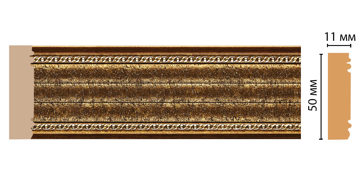 Молдинг Decomaster 156-43 ДМ, 51x11x2400 мм Молдинг Decomaster 156-43 ДМ, 51x11x2400 мм