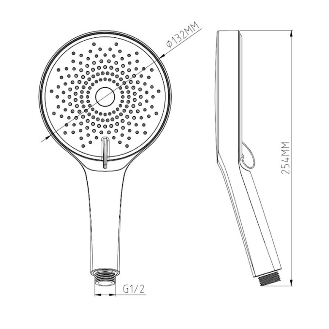 Душевая лейка Esko SPL1303 хром глянцевая Душевая лейка Esko SPL1303 хром глянцевая