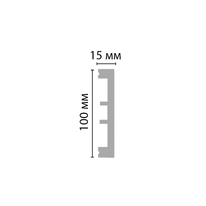 Молдинг Decomaster D163-115 ДМ, 100x15x2900 мм