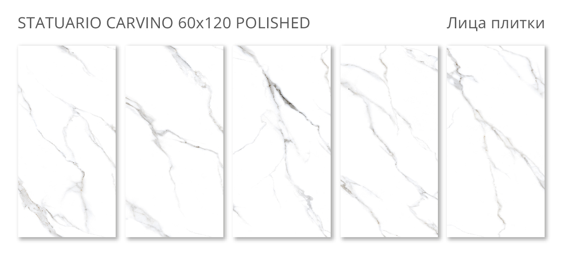 Керамогранит Staro Rizzi Statuario Carvino 60x120 Керамогранит Staro Rizzi Statuario Carvino 60x120