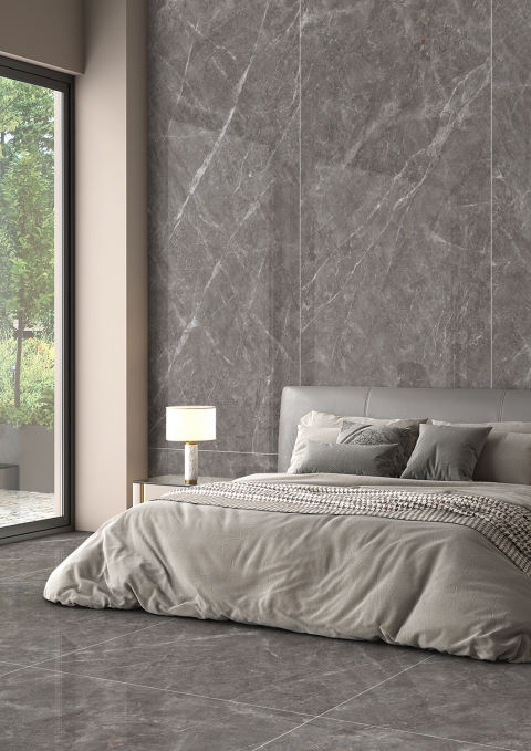 Керамический слэб StaroSlabs Double Polished Tundra Gris Luminous 120x120