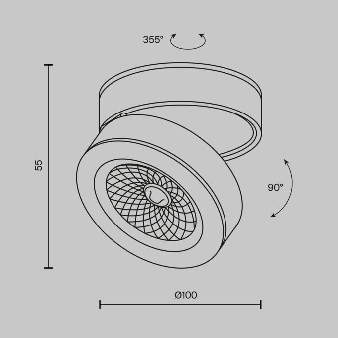 Встраиваемый светильник Альфа / Alfa LED 10 Вт 3000 К 60°, DL043-01-10W3K-RD-B-1, изображение 7 Встраиваемый светильник Альфа / Alfa LED 10 Вт 3000 К 60°, DL043-01-10W3K-RD-B-1, изображение 7