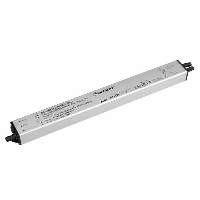 Блок питания ARPV-LG24060-LINEAR-PFC-DALI2-PD (24V, 2.5A, 60W), Arlight, 033428, изображение 1 Блок питания ARPV-LG24060-LINEAR-PFC-DALI2-PD (24V, 2.5A, 60W), Arlight, 033428, изображение 1