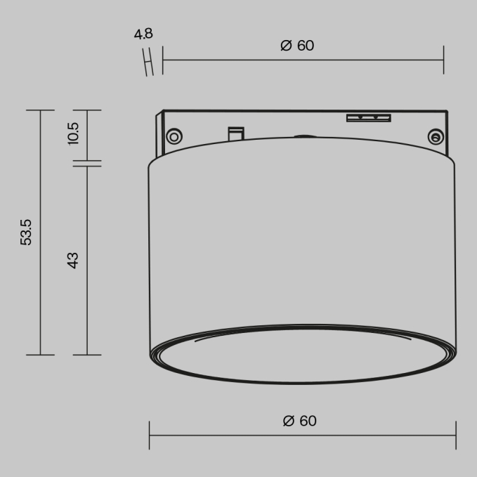 Трековый подвесной светильник Луна / Luna Exility 4000K 5Вт 360°, TR039-2-5W4K, изображение 8 Трековый подвесной светильник Луна / Luna Exility 4000K 5Вт 360°, TR039-2-5W4K, изображение 8