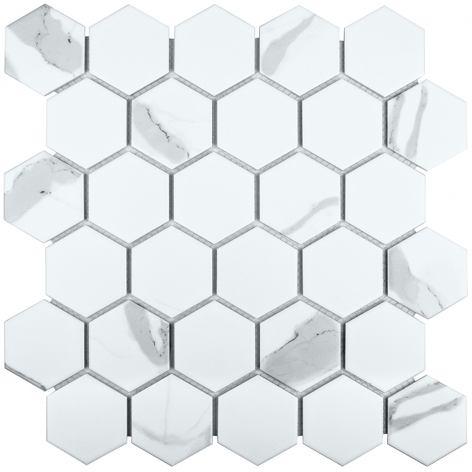 Мозаика Starmosaic Geometry Hexagon Small Carrara Matt 51x59 27.1x28.2 Мозаика Starmosaic Geometry Hexagon Small Carrara Matt 51x59 27.1x28.2