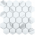 Мозаика Starmosaic Geometry Hexagon Small Carrara Matt 51x59 27.1x28.2