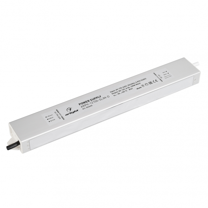 Блок питания ARPV-12100-SLIM-D (12V, 8.3A, 100W), Arlight, 026433, изображение 1 Блок питания ARPV-12100-SLIM-D (12V, 8.3A, 100W), Arlight, 026433, изображение 1