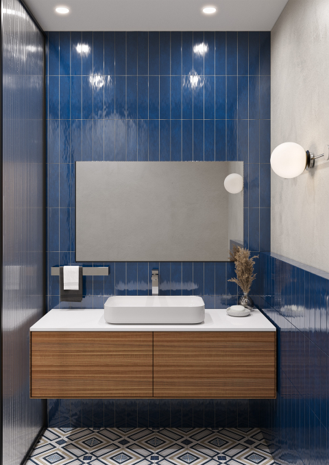 Настенная плитка Smile Tile Liguria Navy 7.5x30 Настенная плитка Smile Tile Liguria Navy 7.5x30