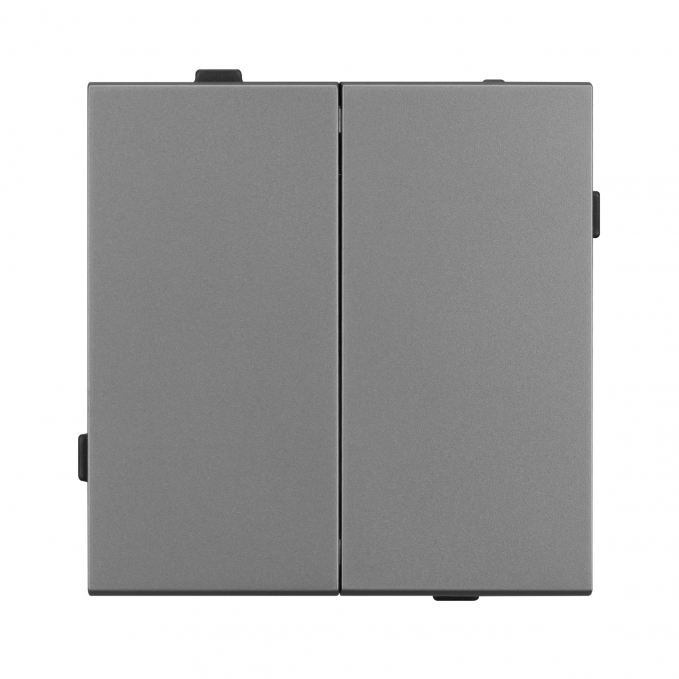 Механизм выключателя двухклавишный проходной SWT-TENDO-MKP2-PL-GR (230V, 10A), Arlight, 054068, изображение 2
