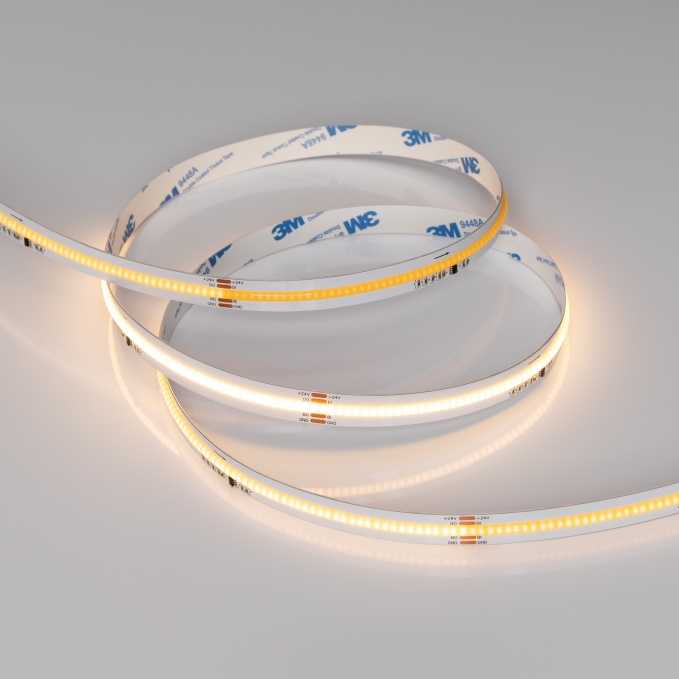 Светодиодная лента SPI-COB-X378-12mm 24V Warm2700-PX63-BPT (7 W/m, IP20, 5m), Arlight, 041737, изображение 4 Светодиодная лента SPI-COB-X378-12mm 24V Warm2700-PX63-BPT (7 W/m, IP20, 5m), Arlight, 041737, изображение 4