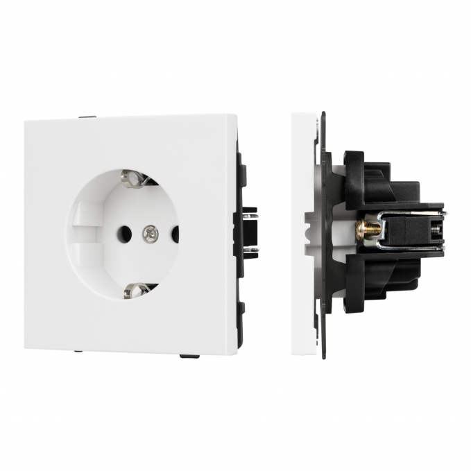 Механизм электрической розетки SCT-TENDO-MEU1-PL-WH (230V, 16A), Arlight, 054078, изображение 1