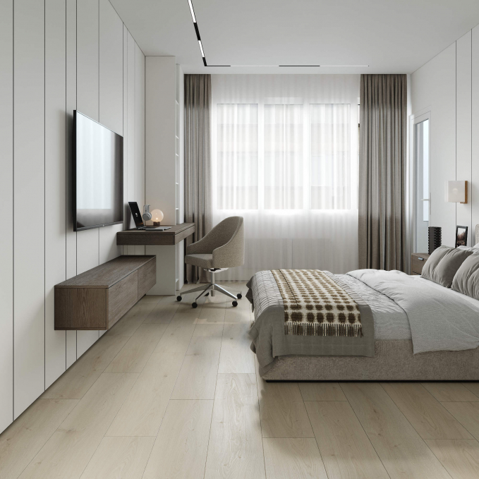 Каменный SPC ламинат FloorWood Quantum 7492 Дуб Миллер