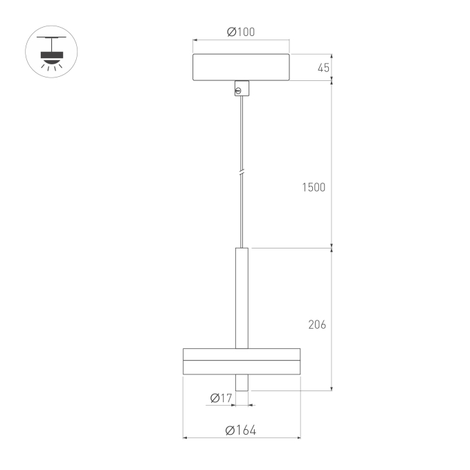 Светильник SP-MENTA-R165-12W Warm2700 (BK, 130 deg, 230V), Arlight, 061697, изображение 4 Светильник SP-MENTA-R165-12W Warm2700 (BK, 130 deg, 230V), Arlight, 061697, изображение 4