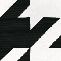 Керамогранит Equipe Caprice Deco Tweed B&W 20x20, 22128