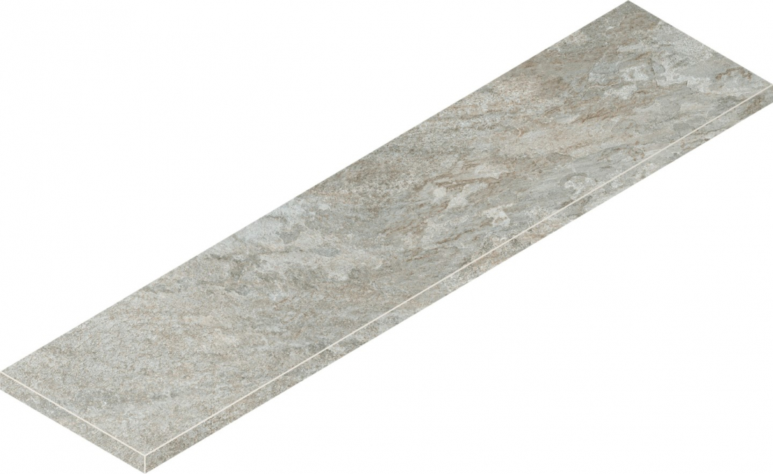 Ступень Italon Magma Silver угловая левая 33x120, 620070002987 Ступень Italon Magma Silver угловая левая 33x120, 620070002987
