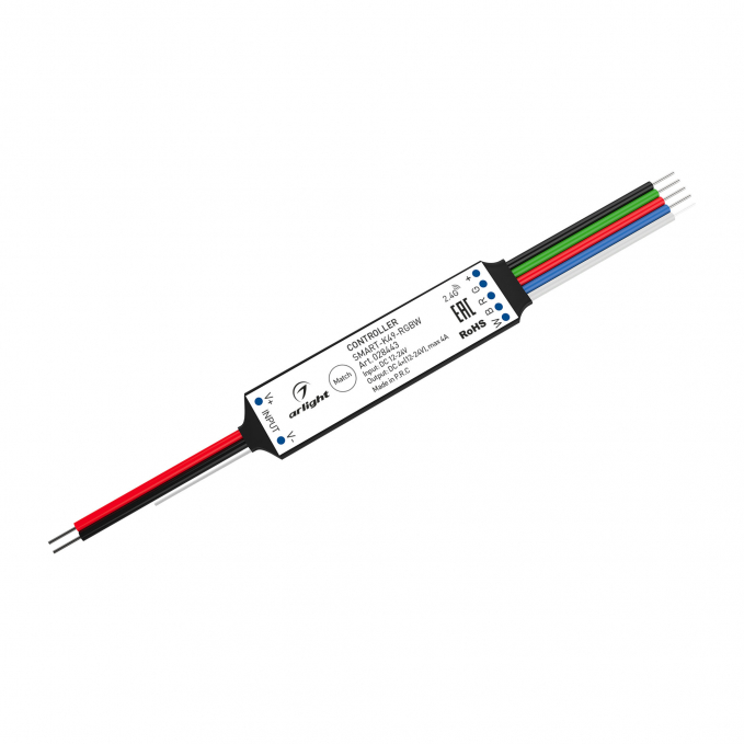Контроллер SMART-K49-RGBW (12-24V, 4x1A, 2.4G), Arlight, 028443, изображение 1 Контроллер SMART-K49-RGBW (12-24V, 4x1A, 2.4G), Arlight, 028443, изображение 1
