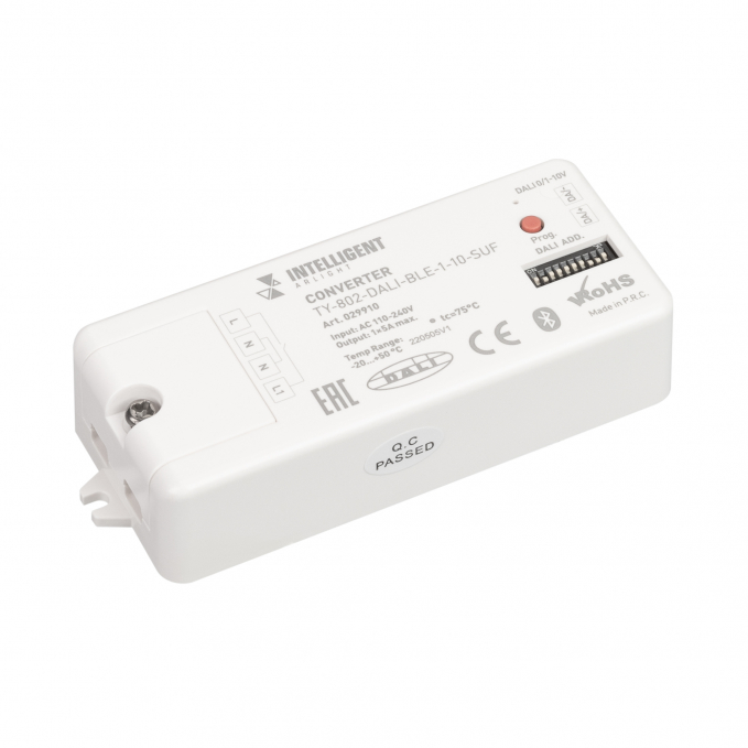 INTELLIGENT ARLIGHT Конвертер TY-802-DALI-BLE-1-10-SUF (230V, 10A, DALI, 0-10V), Arlight, 029910, изображение 1 INTELLIGENT ARLIGHT Конвертер TY-802-DALI-BLE-1-10-SUF (230V, 10A, DALI, 0-10V), Arlight, 029910, изображение 1