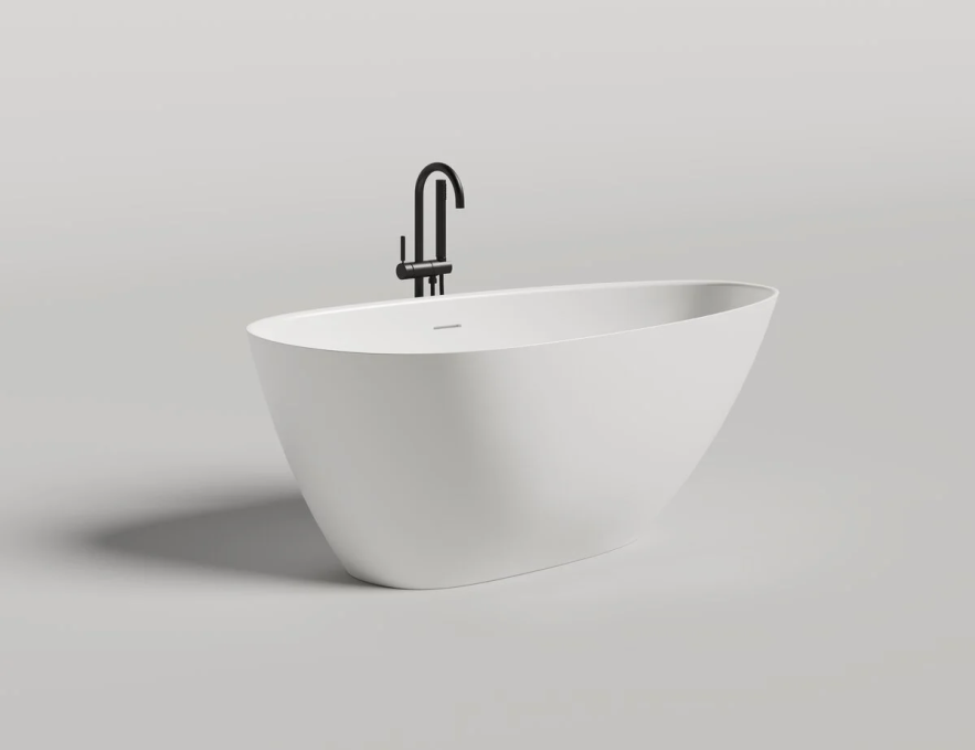 Ванна из искусственного камня Salini Paola 160x80 1015203M белая матовая отдельно стоящая Ванна из искусственного камня Salini Paola 160x80 1015203M белая матовая отдельно стоящая