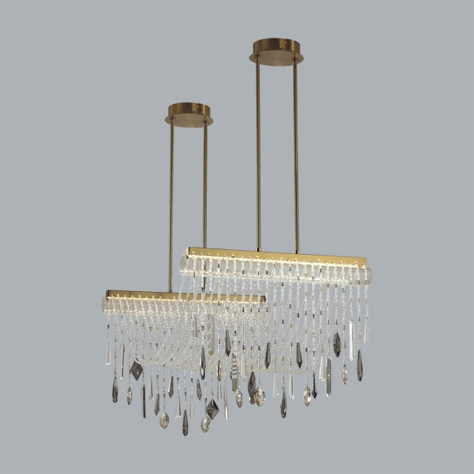 Люстра LED 2*24W (два вывода) 4000K 2239Лм AFINA HALL ODL_EX25 065 ODEON LIGHT 5420/48L, фото на белом фоне Люстра LED 2*24W (два вывода) 4000K 2239Лм AFINA HALL ODL_EX25 065 ODEON LIGHT 5420/48L, фото на белом фоне