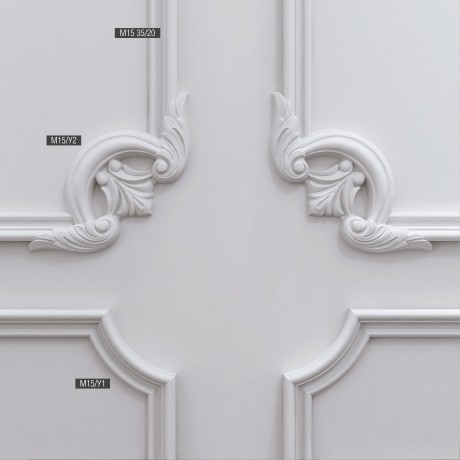 Декоративный угол к молдингу Bello Deco М15У1 Декоративный угол к молдингу Bello Deco М15У1