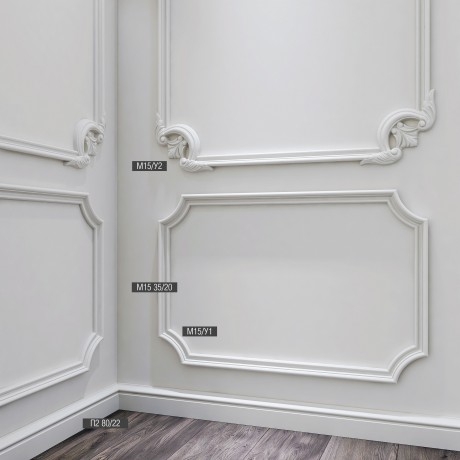 Декоративный угол к молдингу Bello Deco М15У1 Декоративный угол к молдингу Bello Deco М15У1